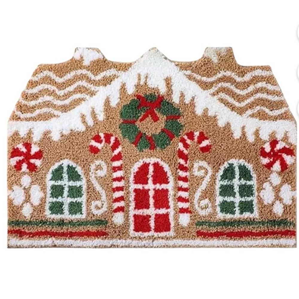 NEW Festive Gingerbread House Doormat